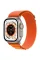 Apple Watch Ultra 49mm Titanium Case with Orange Alpine Loop Large